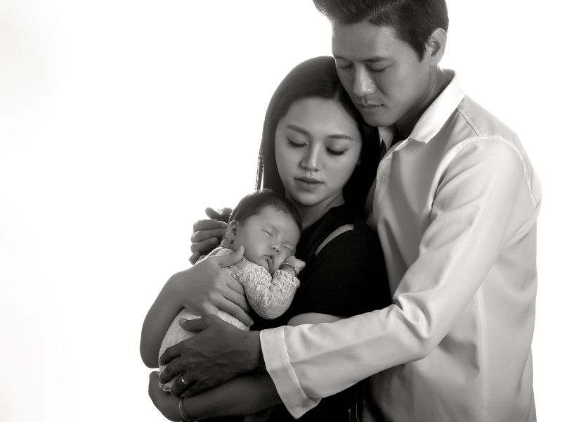ảnh gia đình đen trắng