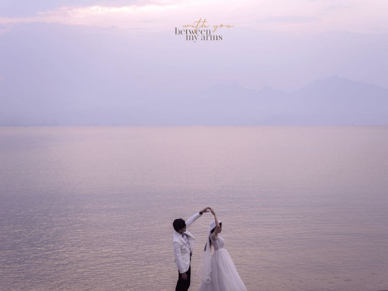 chụp ảnh gia đình ở biển