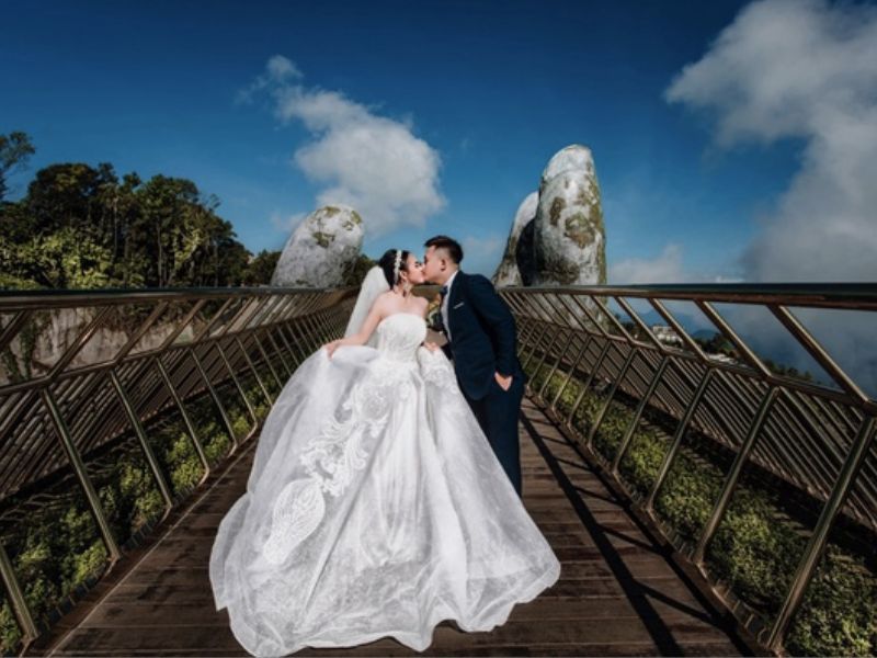 chụp ảnh cưới ở bà nà hill