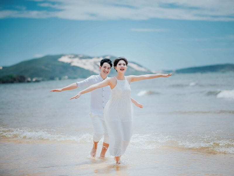 ý tưởng chụp ảnh cưới ở biển