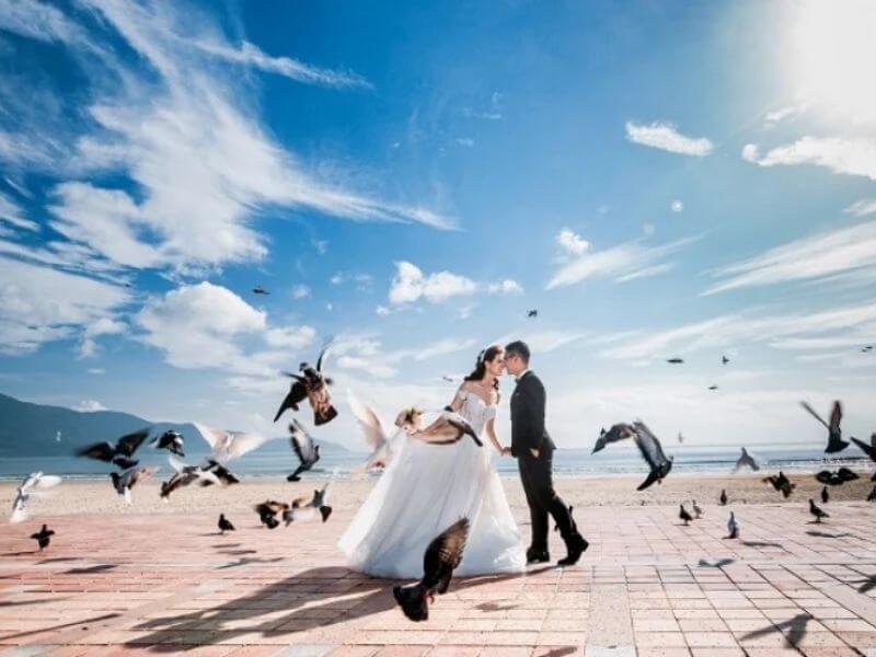 ý tưởng chụp ảnh cưới ở biển