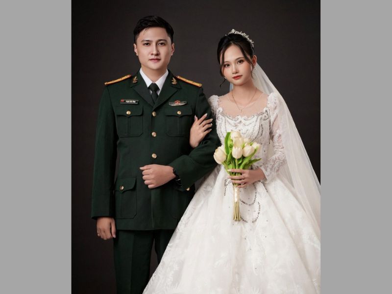 ảnh cưới bộ đội