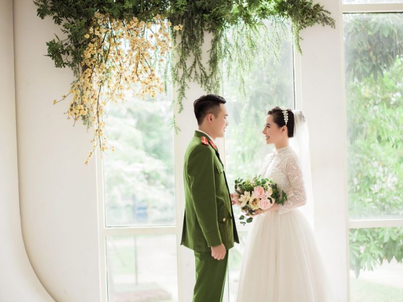 ảnh cưới công an đẹp
