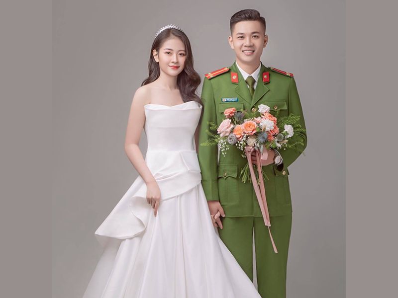 ảnh cưới công an đẹp