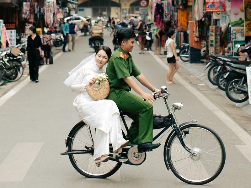 ảnh cưới công an đẹp