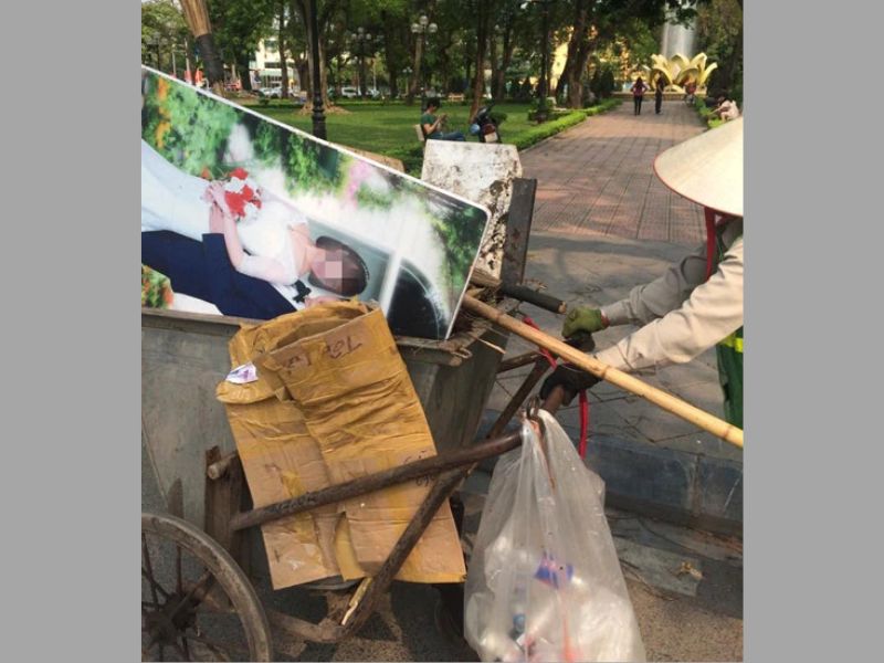 vứt ảnh cưới có sao không