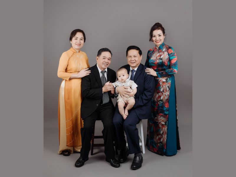 chụp ảnh gia đình áo dài