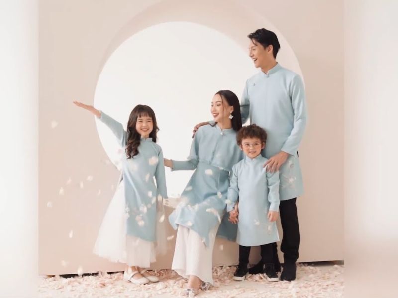 chụp ảnh gia đình áo dài