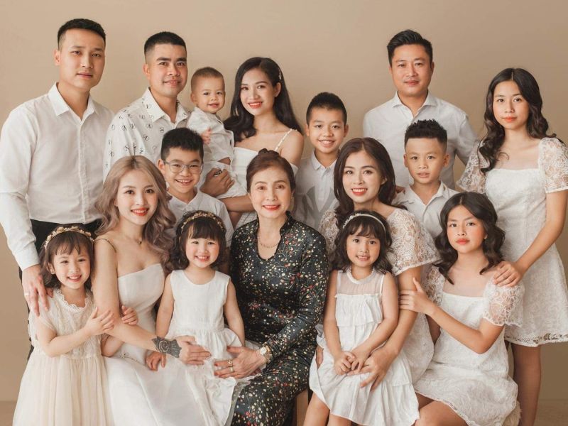 chụp ảnh gia đình kiểu hàn quốc