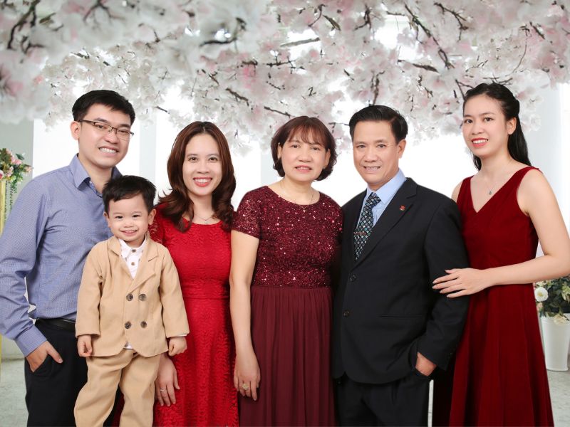 chụp ảnh gia đình kiểu hàn quốc