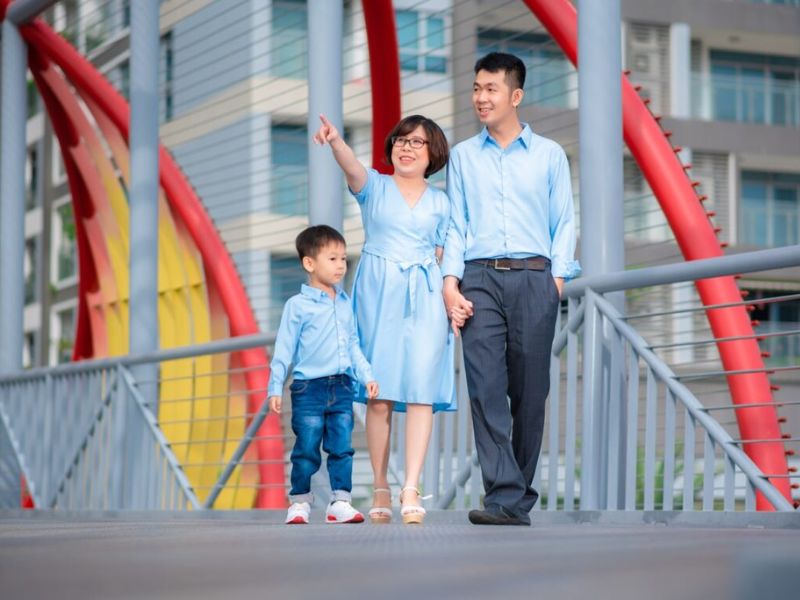 chụp ảnh gia đình kiểu hàn quốc