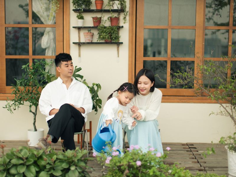chụp ảnh gia đình kiểu hàn quốc