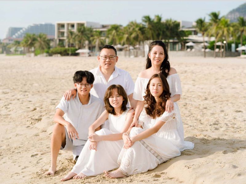 chụp ảnh gia đình kiểu hàn quốc