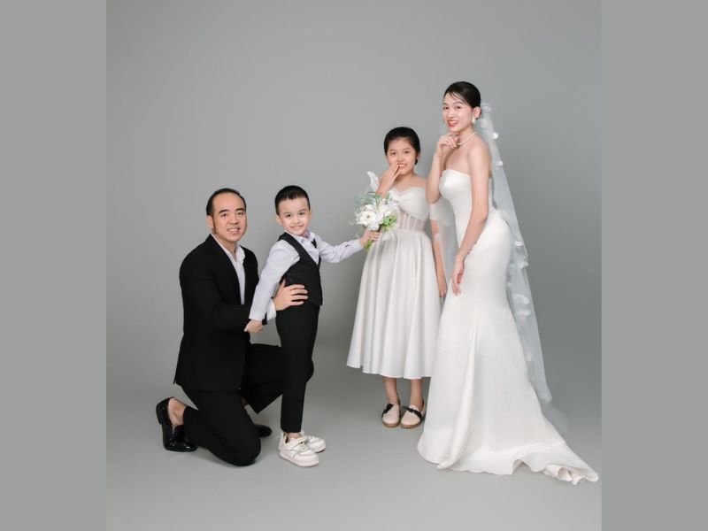 chụp ảnh gia đình kiểu hàn quốc