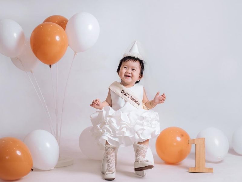 chụp ảnh thôi nôi gia đình